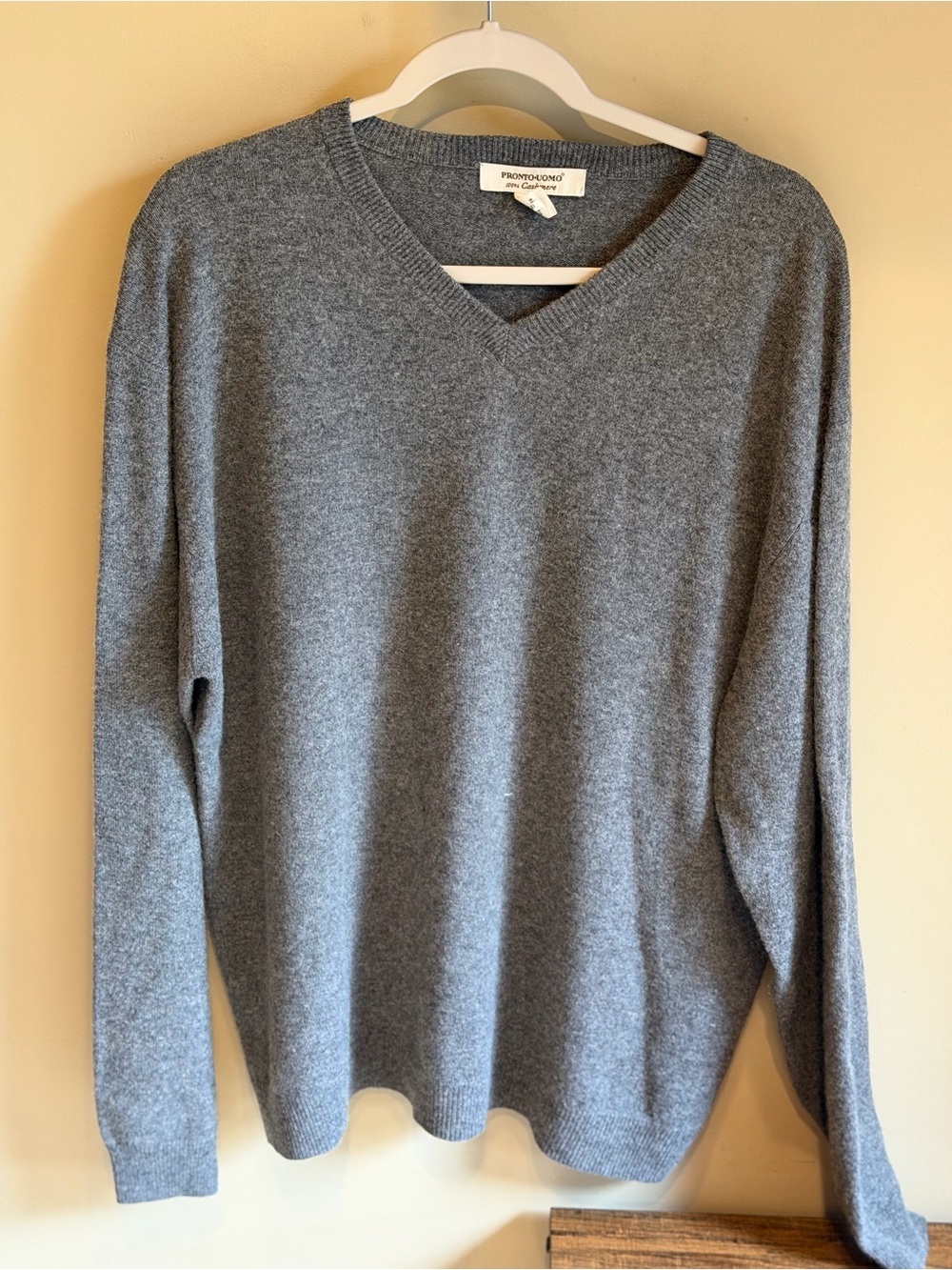 Pronto Uomo Mens Cashmere Sweater Bundle Size XL Gray Black